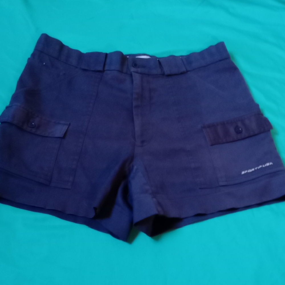 Men's Dark Blue Cargo Shorts